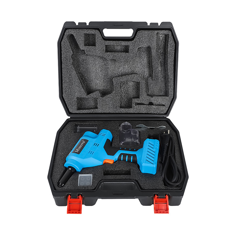  Blue Shell Electric Brushless Rivet Gun Rivet Tool Set KD-02E+